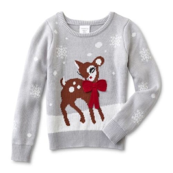 sz 18M NWT Toughskins CHRISTMAS Rudolph the Reindeer pullover sweater - Picture 1 of 3